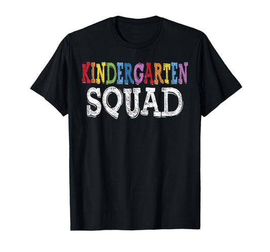 Cool Kindergarten Squad Fun Kids Student Back To School Tee T-Shirt