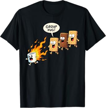 Funny Camping Smores Group Hug Cute S'mores T-Shirt