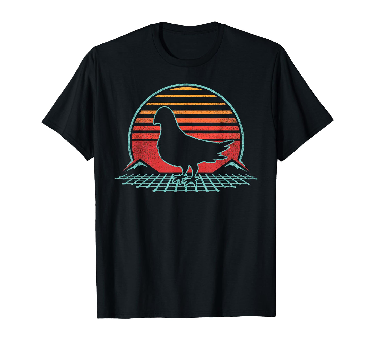 Pigeon Lover Bird Animal Retro Vintage 80s Style T-Shirt