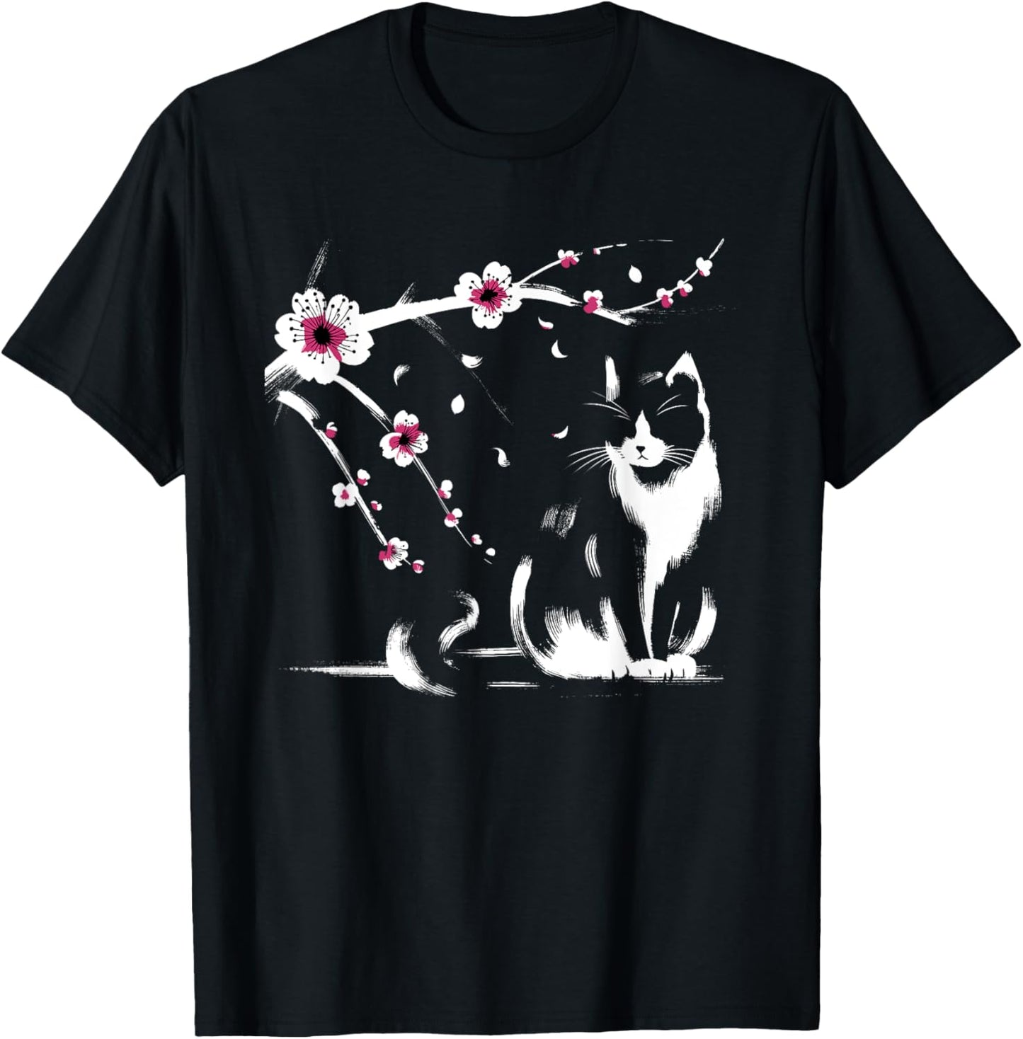 Kawaii Cat Anime Japanese Retro Men Women Kids Funny Cat T-Shirt