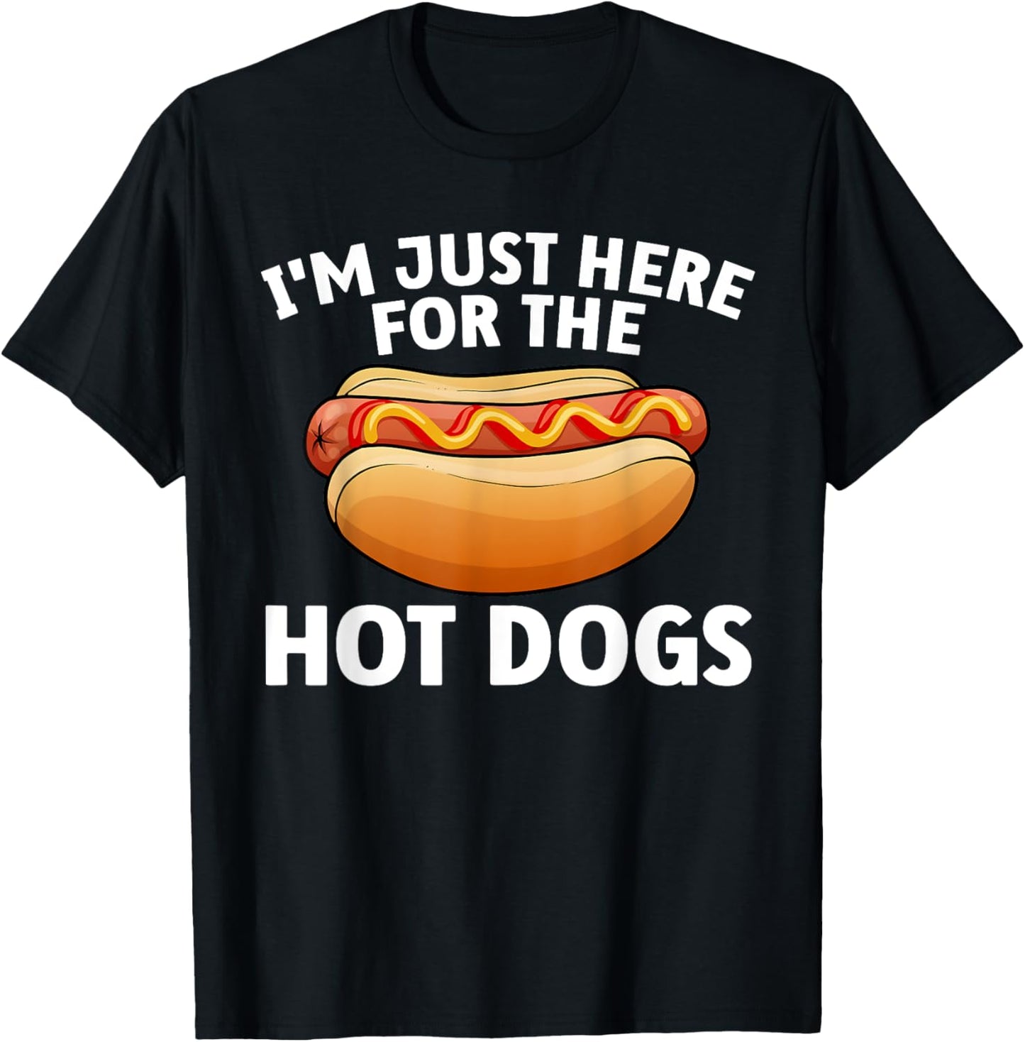 Funny Hotdog For Men Women Kids Food Hot Dog Lovers Foodie T-Shirt