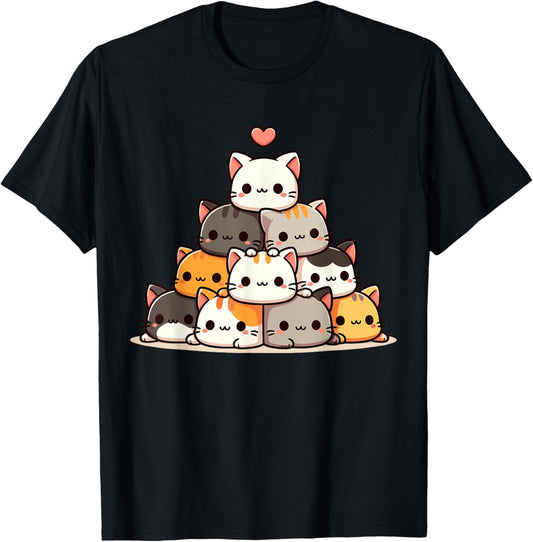 Cat Cute Cats Anime Kawaii T-Shirt