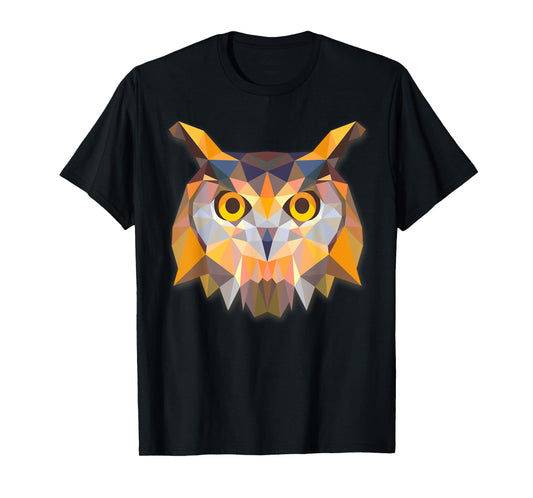 OWL HEAD Beautiful Snowy Owl Great Horned Owl Bird T-Shirt T-Shirt