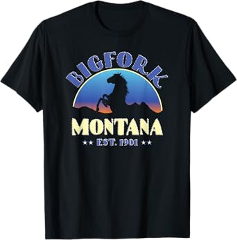 Bigfork Montana MT Wild Horse T-Shirt