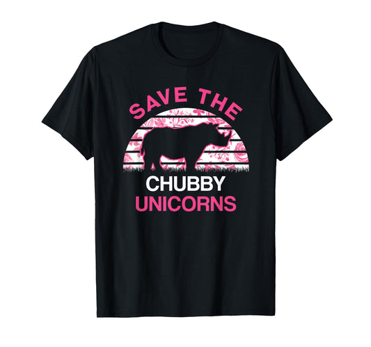 Save The Chubby Unicorns Womens T-Shirt