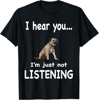 Border Terrier Dog - Border Terrier Men Women T-Shirt