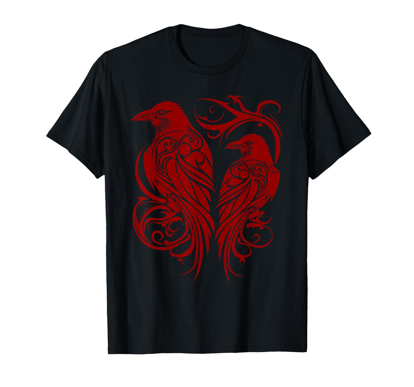 Odins Raven Norse Mythology Viking Birds Celtic Knots Asgard T-Shirt