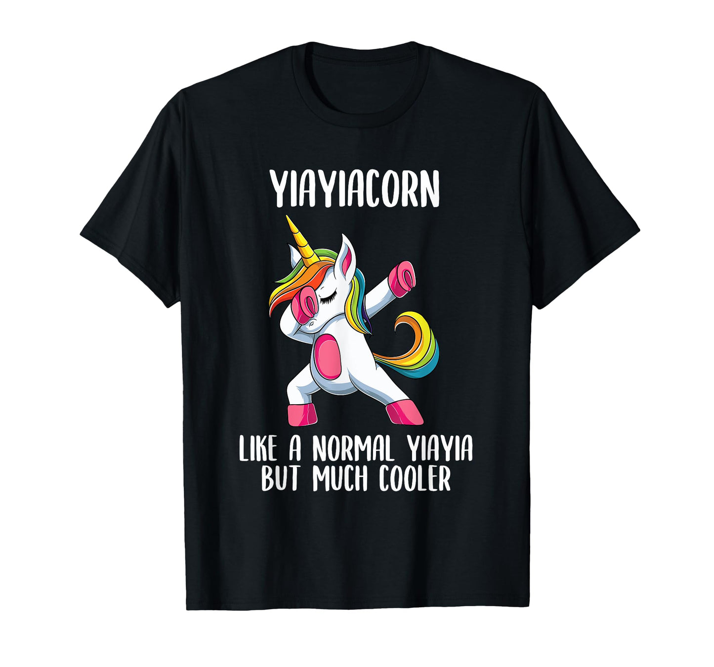 Unicorn Yiayia Girl Birthday Party Apparel Greek YiayiaCorn T-Shirt