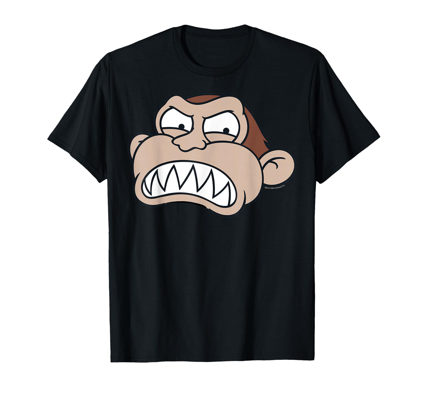 Family Guy Evil Monkey Angry Big Face Big Chest Portrait T-Shirt