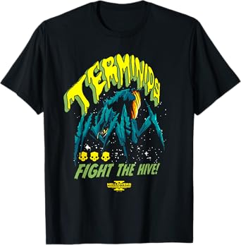 Helldivers 2 Sony Playstation Video Game Retro Terminids T-Shirt