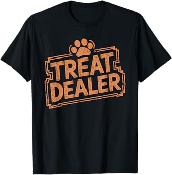 Dog Owner Puppy Dog Trainer Dog Treat Treat Dealer T-Shirt, Unisex-Adults, Black, Small, Short Sleeve