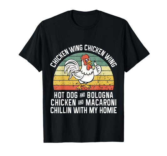 Chicken Wing Chicken Wing Hot Dog Bologna T-Shirt