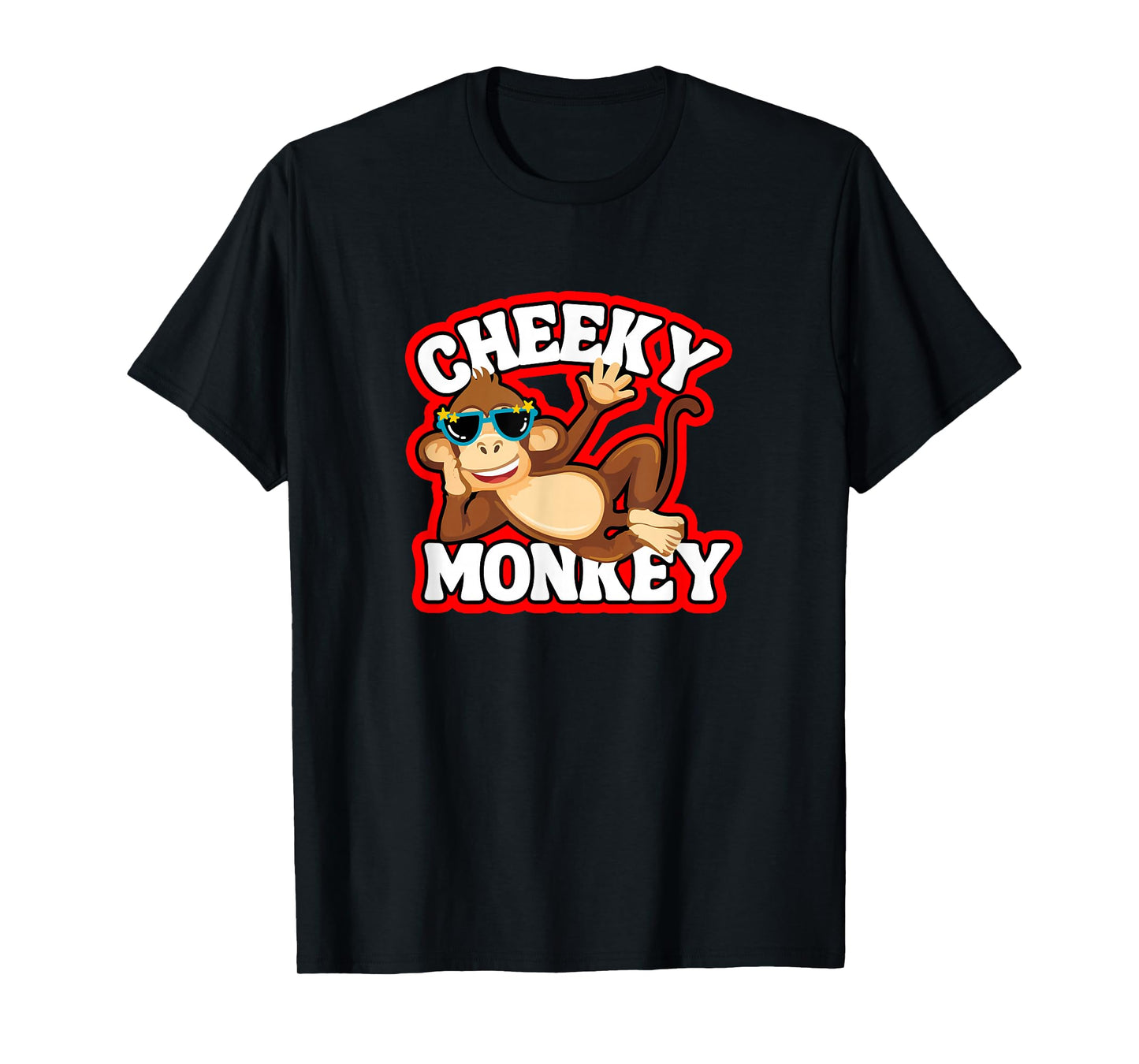 Cheeky Monkey Funny Monkeys Monkies Kids Boys Girls T-Shirt