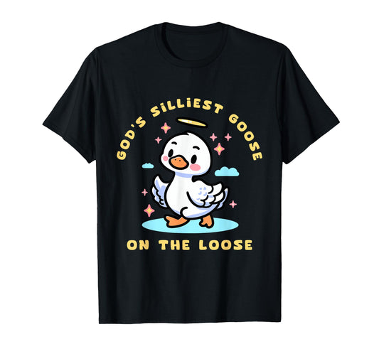 Gods Silliest Goose Costume for Kids Funny Gifts Silly Goose T-Shirt