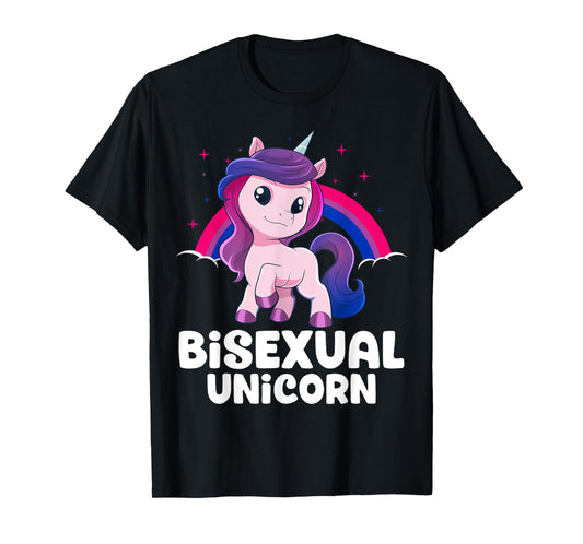 Bisexual Unicorn Bi Pride Flag LGBT Unicorn Pride Month T-Shirt