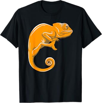 Orange Chameleon Cute Camouflage Lizard Animal Lover Gift T-Shirt