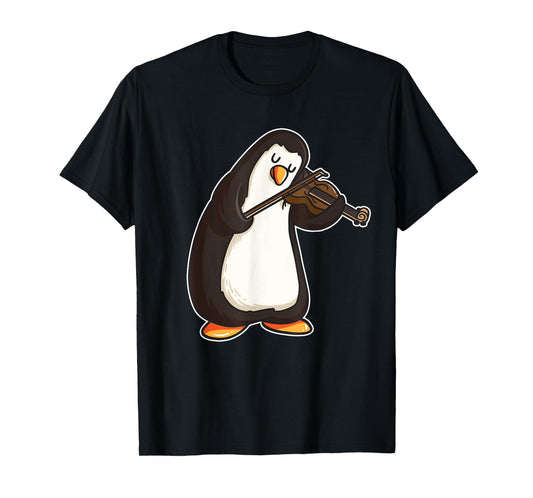 Violinist Penguin Violin Viola Player Music Gift T-Shirt