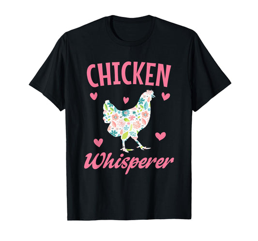 Chicken Whisperer Kids Women Girl Funny Chicken Farming T-Shirt