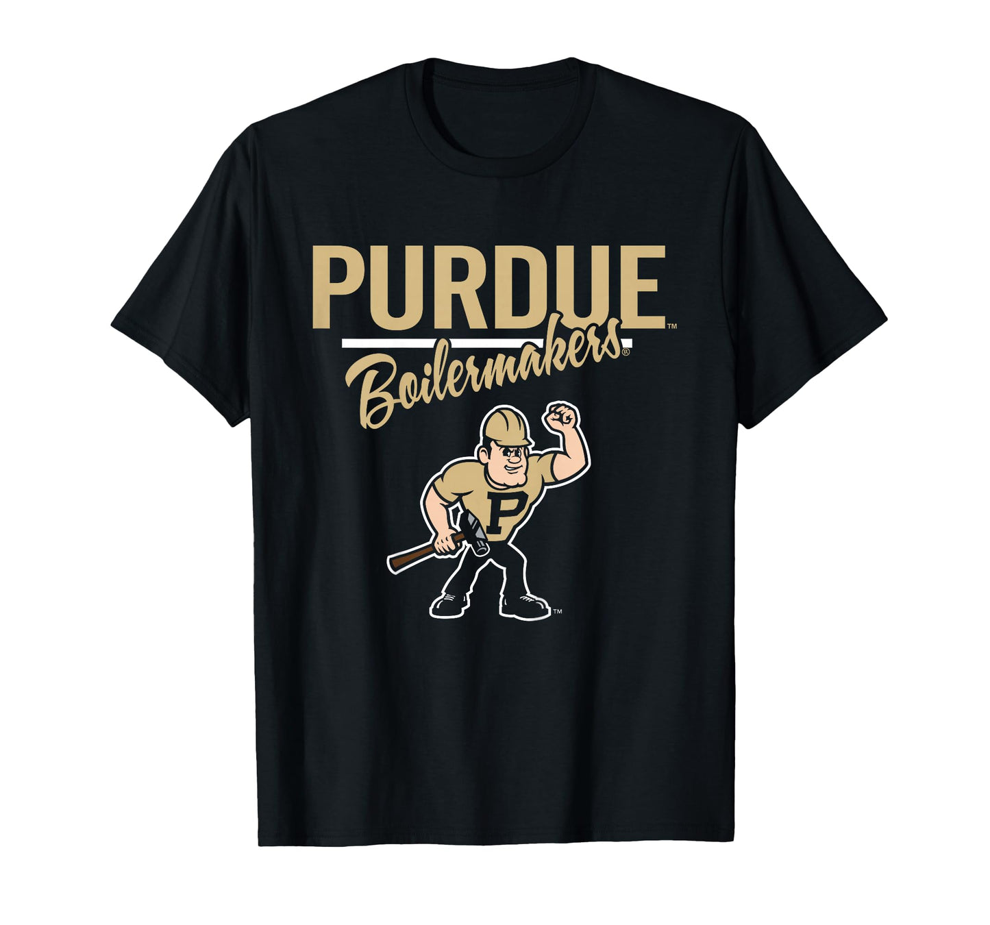 Kids Purdue Boilermakers Kid's Mascot Black Officially Licensed T-Shirt