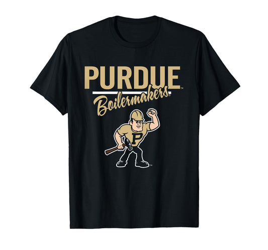 Kids Purdue Boilermakers Kid's Mascot Black Officially Licensed T-Shirt