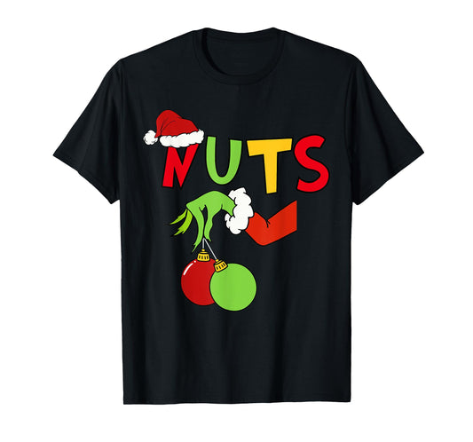 Chest Nuts Merry Christmas Shirt Xmas Matching Couples Men T-Shirt