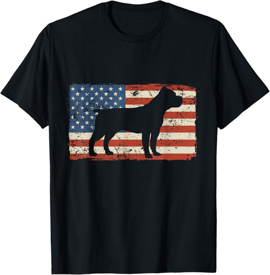 Cane Corso American Flag Dog Owner Italian Mastiff T-Shirt