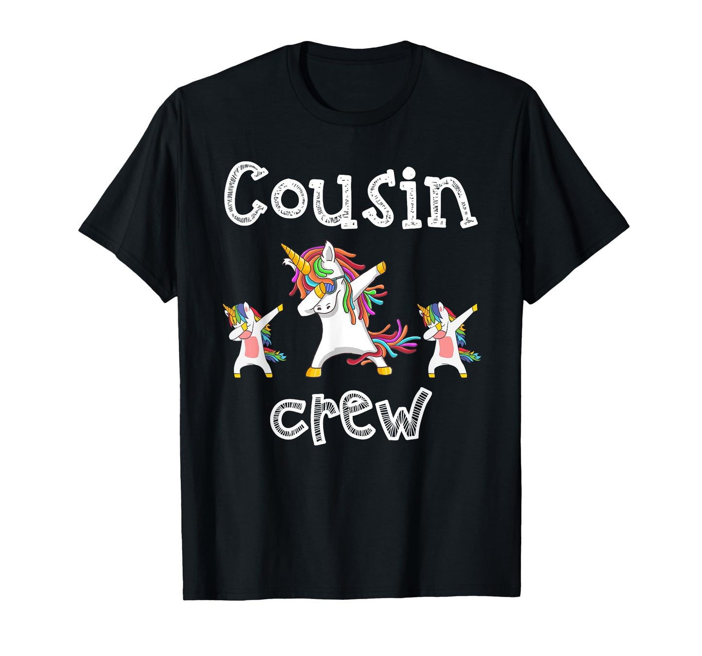 Cousin Crew Unicorn Dabbing Toddler Girls Boys Squad Family T-Shirt