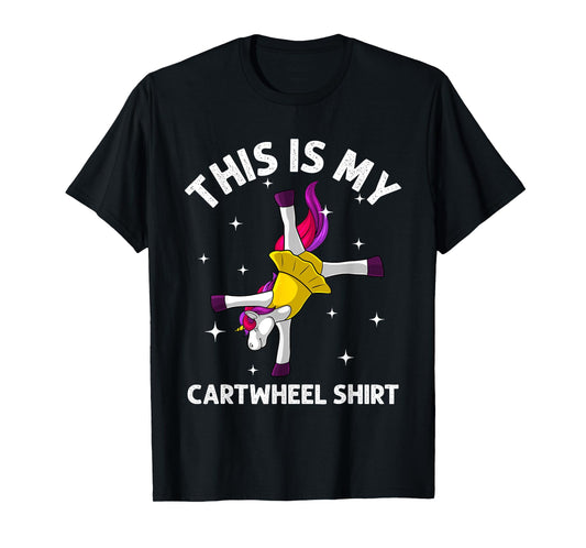 Cool Gymnastics For Women Girls Gymnast Unicorn Cartwheel T-Shirt