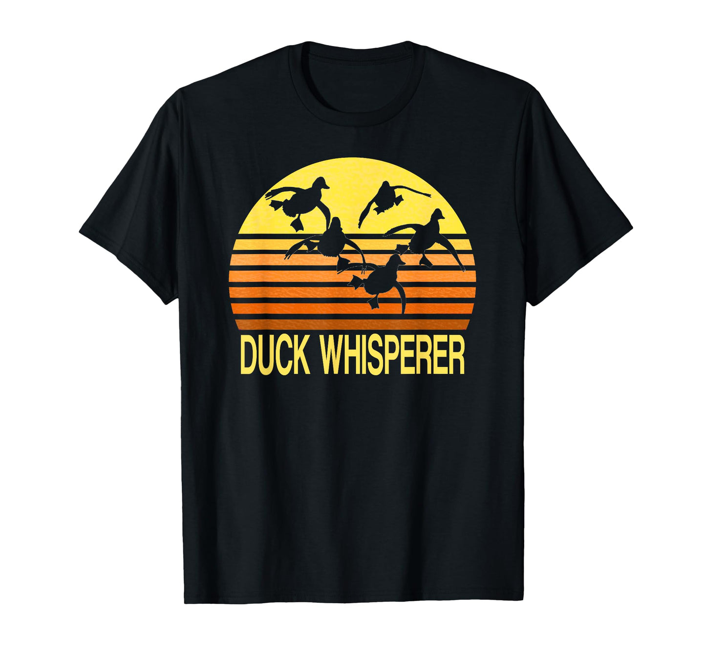 Duck Whisperer Fall Hunter Retro Sun Ducks Autumn Sky Gift 2 T-Shirt