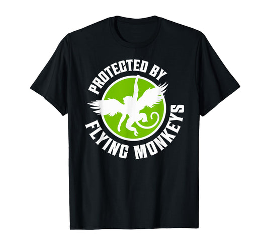 Protected by Flying Monkeys Funny Halloween T-Shirt