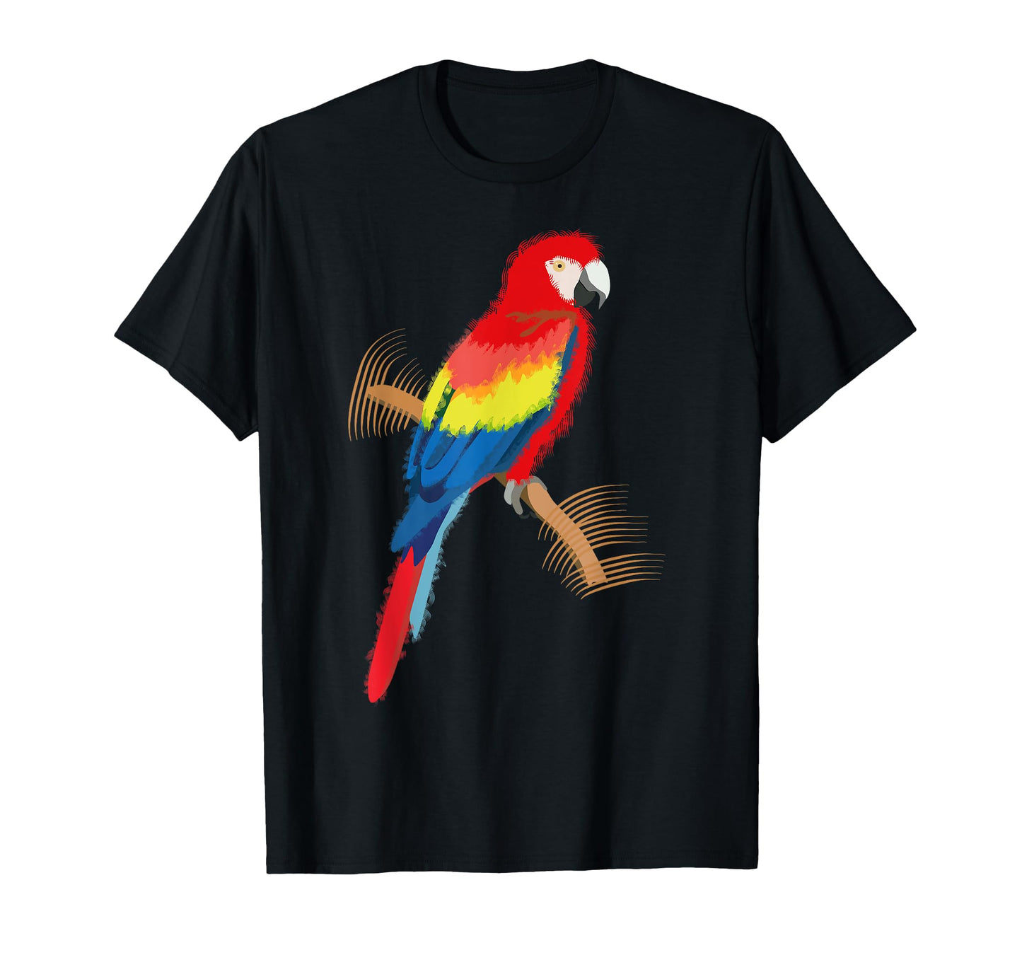 Parrot Scarlet Macaw Colourful T-Shirt