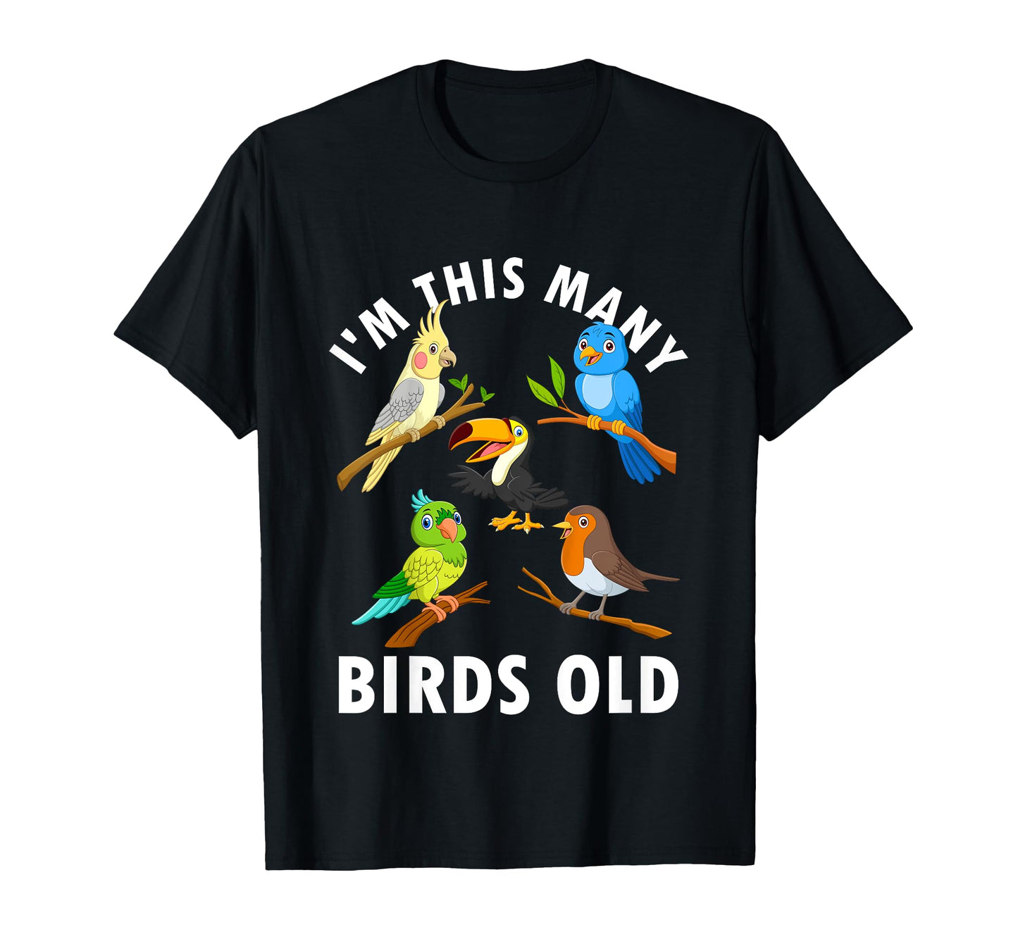 5 Year Old Birds Old 5th Birthday Kids T-Shirt