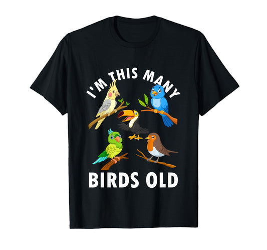 5 Year Old Birds Old 5th Birthday Kids T-Shirt