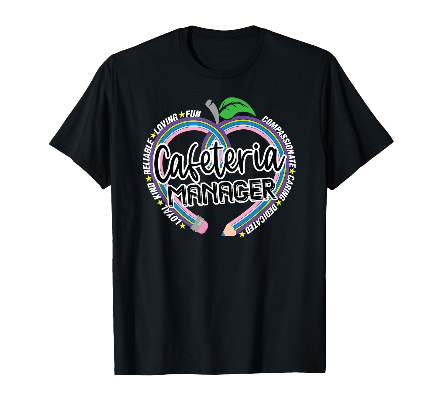Cafeteria Manager School Lunch Lady Hero Team Food Services T-Shirt