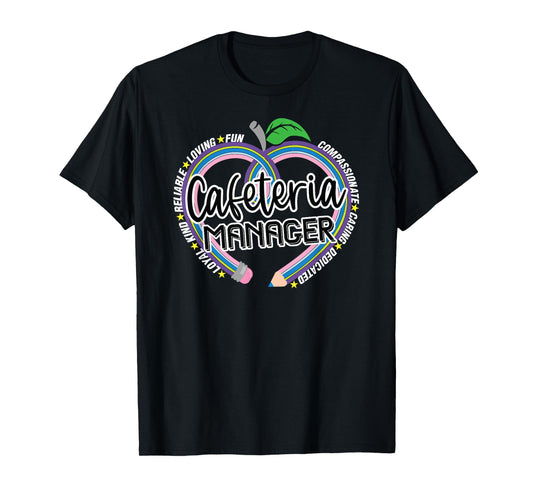 Cafeteria Manager School Lunch Lady Hero Team Food Services T-Shirt