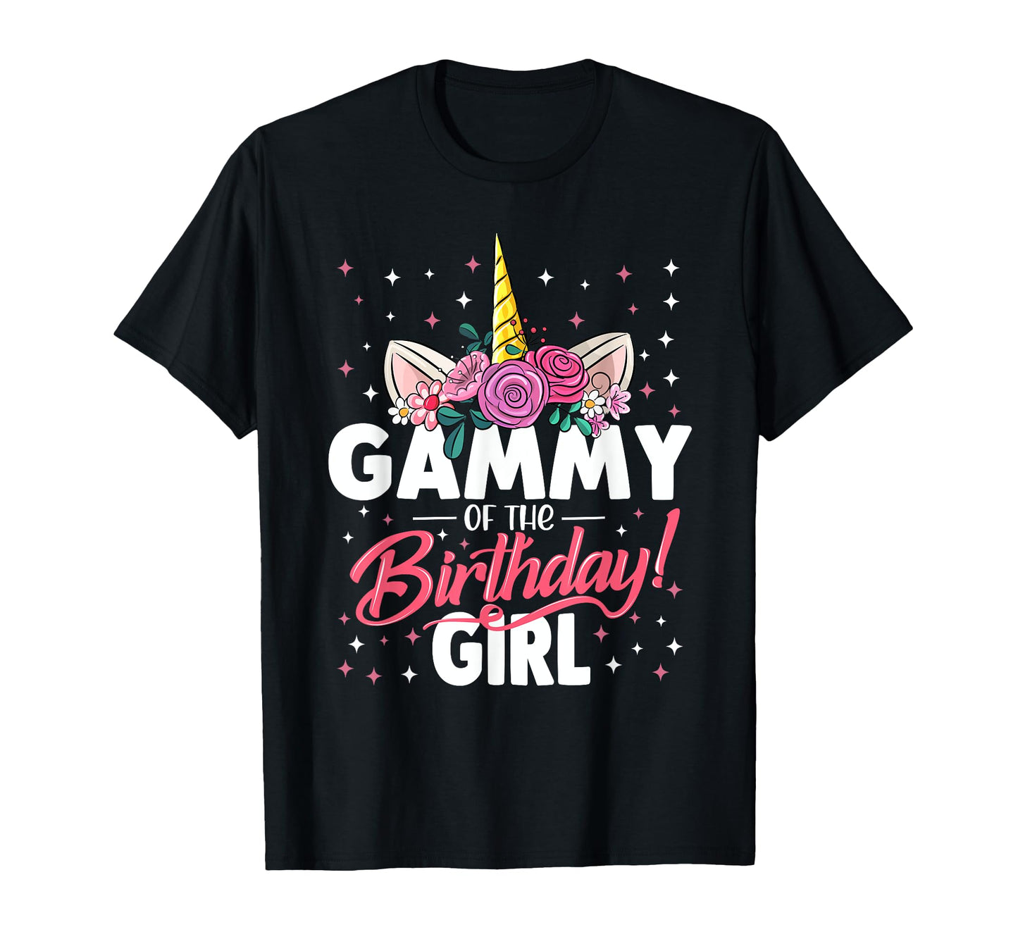 Gammy Of The Birthday Girl Unicorn Family Matching Birthday T-Shirt