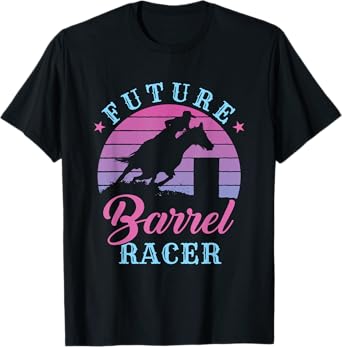 Future Barrel Racer Cute Cowgirl Western Barrel Racing T-Shirt