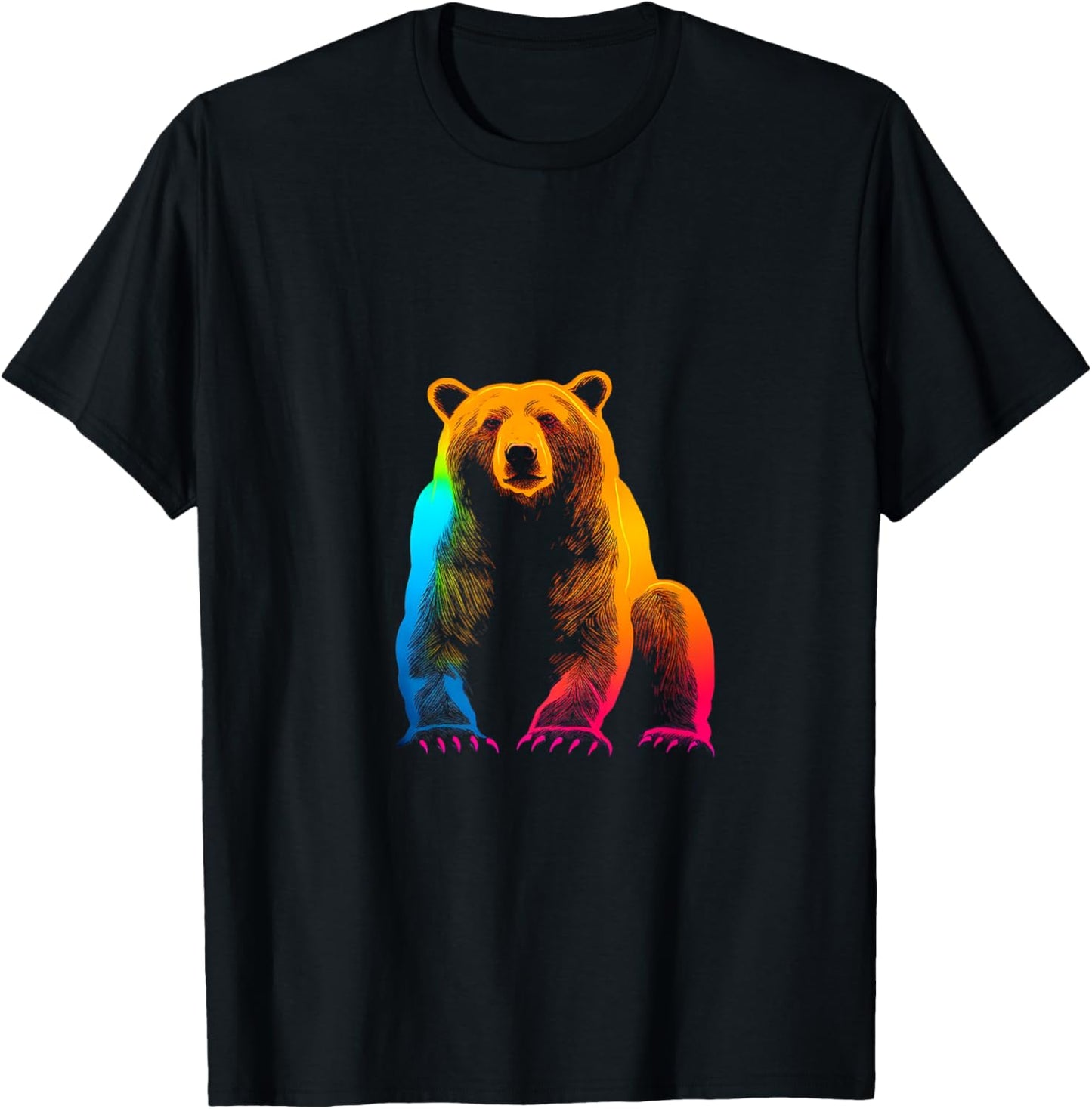 Brown Bear Wildlife Colorful Bear Lover Animal Wildlife Bear T-Shirt