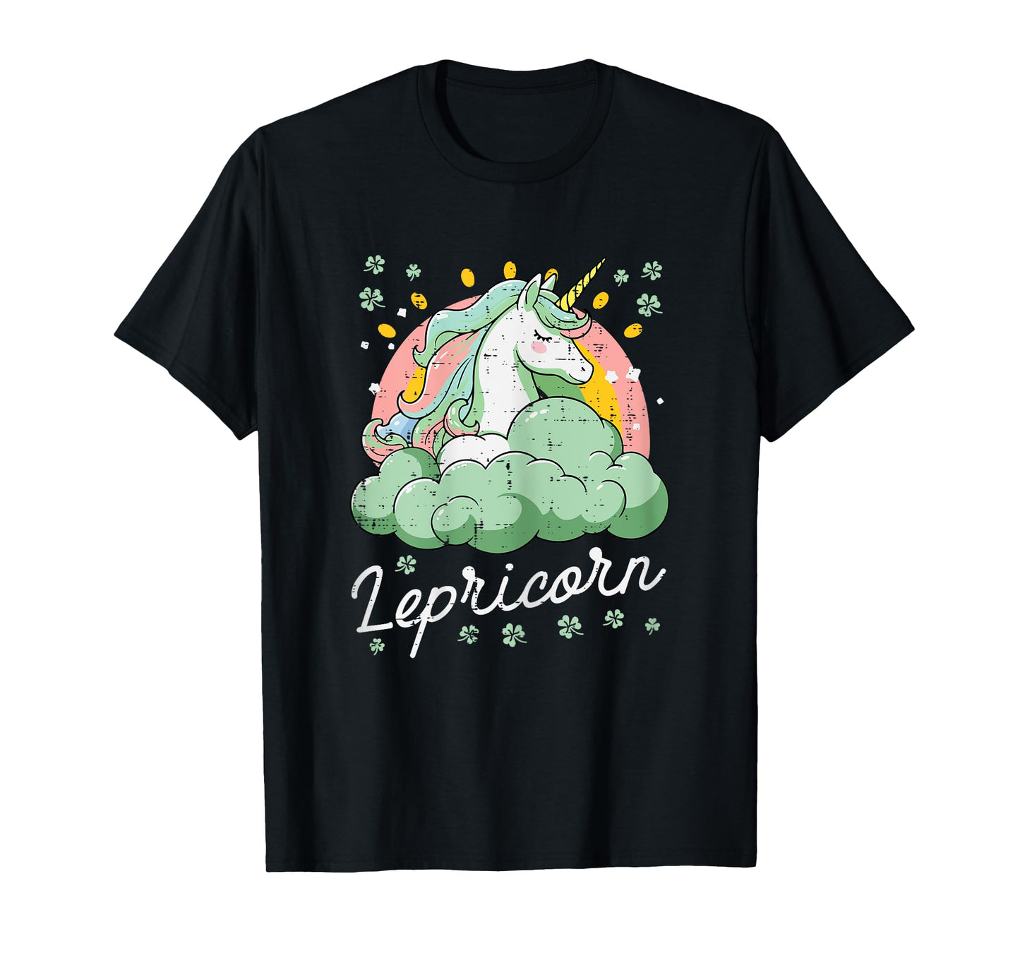 St Patricks Day Lepricorn Unicorn Saint Paddys Toddler Girls T-Shirt