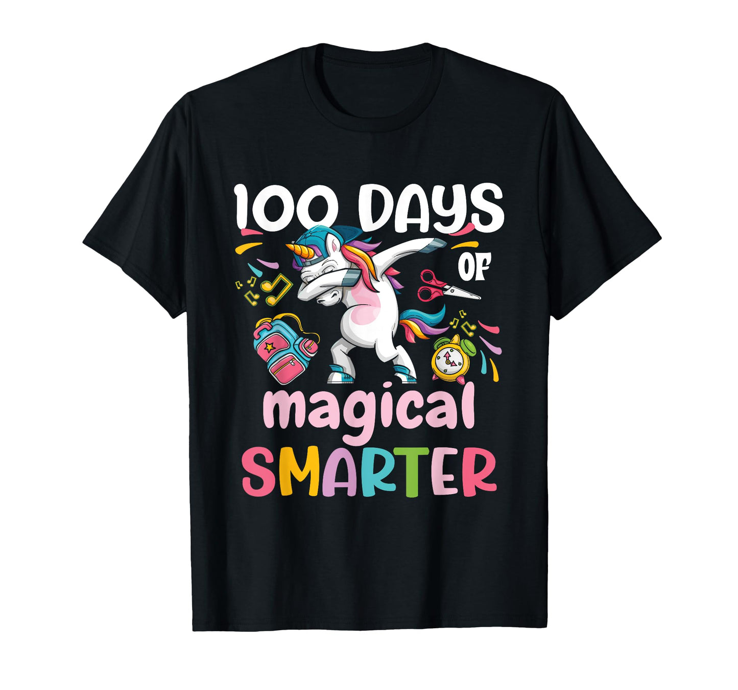 100th Day of School Unicorn 100 Days Smarter Kindergarten T-Shirt