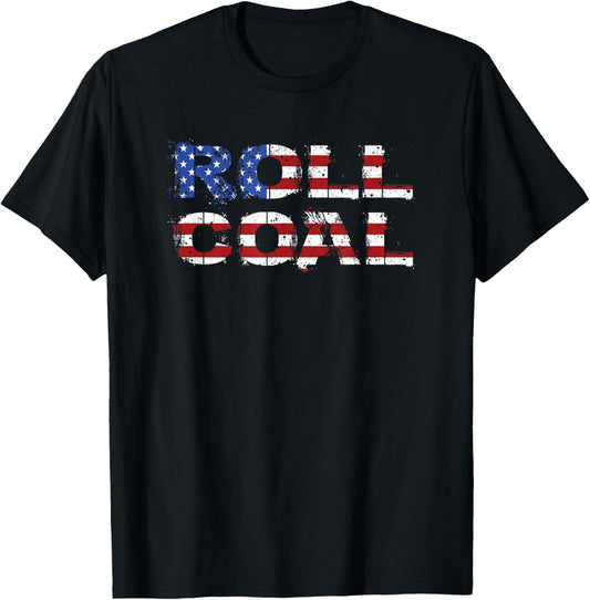 Diesel Roll Coal USA Flag Turbo Diesels Power Gift T-Shirt
