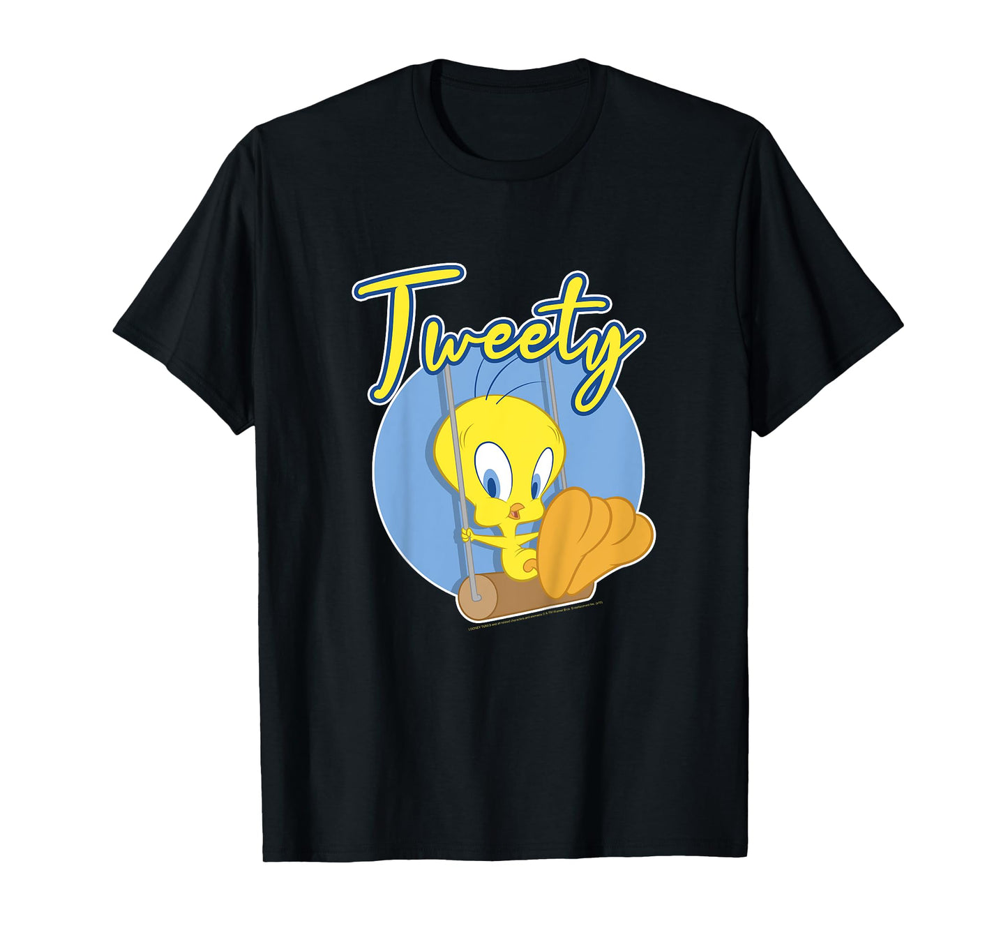 Kids Looney Tunes Youth Tweety Bird Cheeky Swing Vintage Portrait T-Shirt