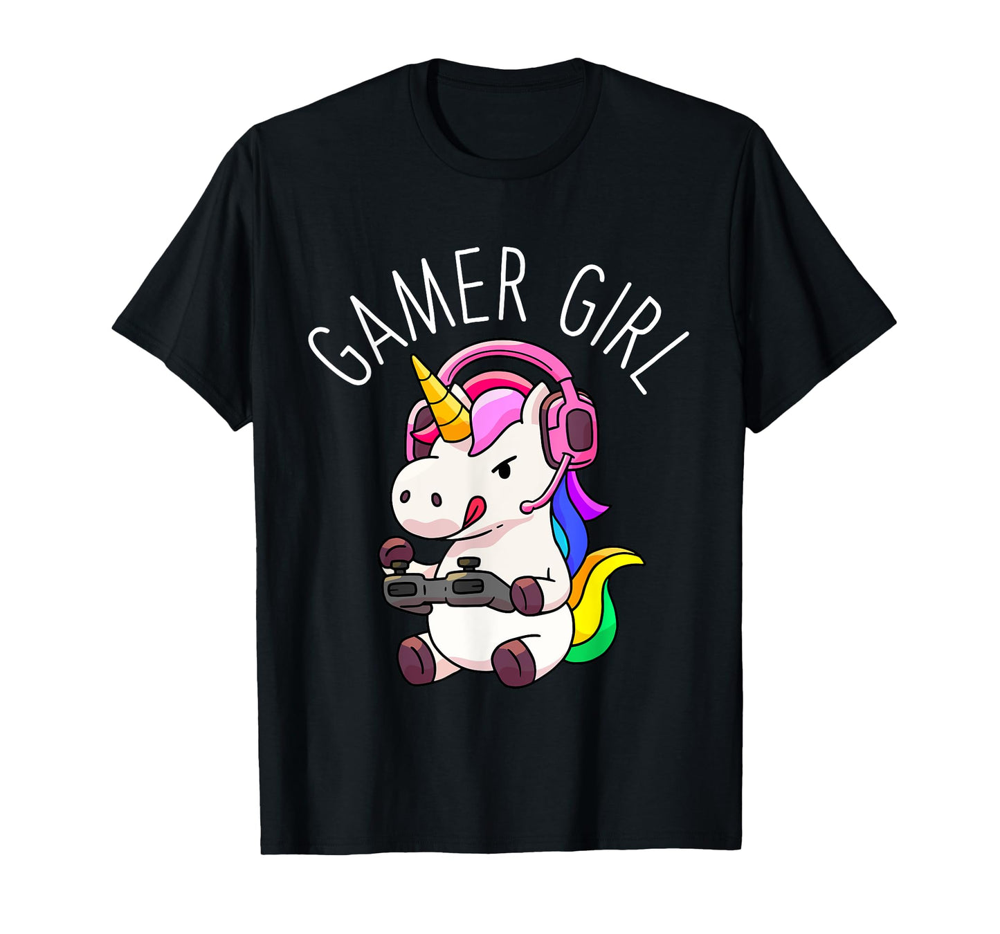 Gamer Girl Unicorn Gaming Cute Video Game Gift Women Girls T-Shirt