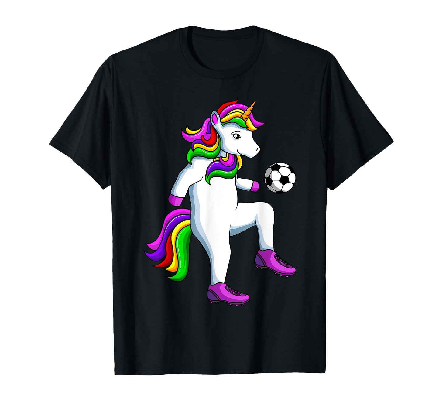 Soccer Girl Unicorn Youth Women Players T-Shirt
