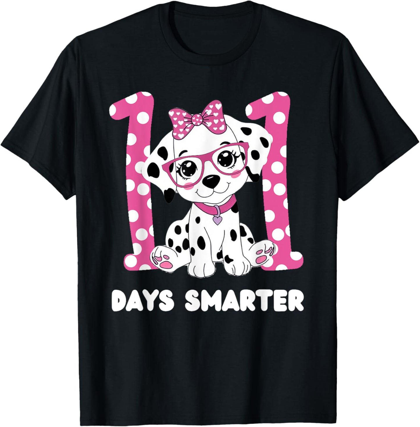 100 Days of School Dalmatian Dog Fun Kid-Friendly Design T-Shirt