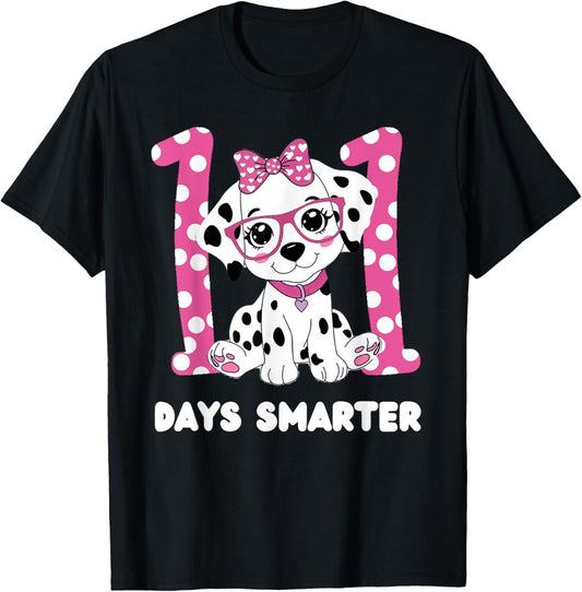 100 Days of School Dalmatian Dog Fun Kid-Friendly Design T-Shirt