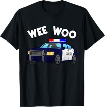 Funny Police Officer Art For Men Women Kids Boys Cop Police T-Shirt