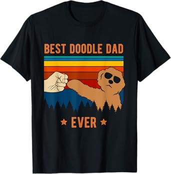 Best Doodle Dad Ever - Funny Dog Goldendoodle Labradoodle T-Shirt