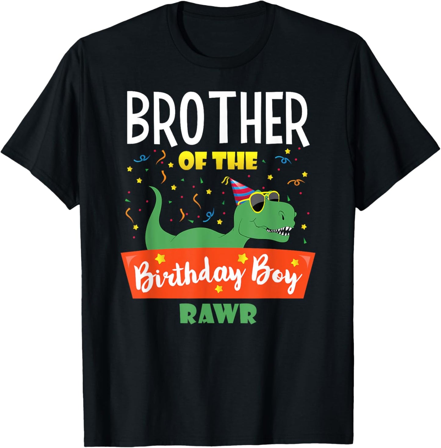 Birthday Boy Brother Of Dinosaurs Lover Son Family Matching T-Shirt