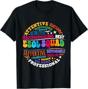 ESOL Squad Teachers and Students Team Back To School T-Shirt